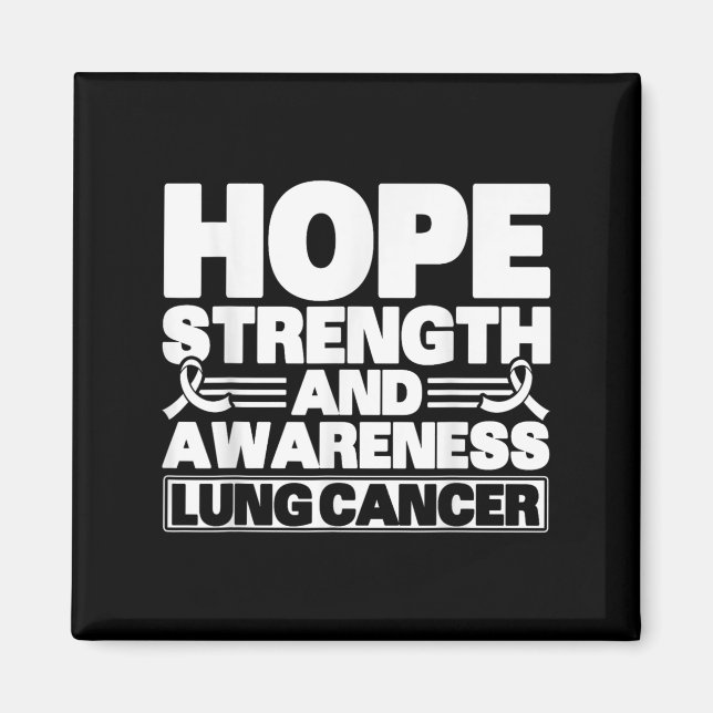 Förhoppningsstyrka och medvetenhet om lungcancer magnet (Framsidan)