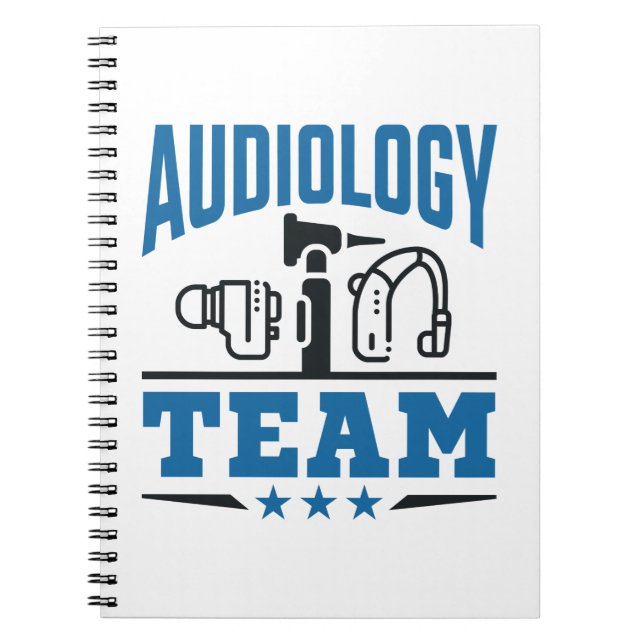 Förhör med Audiologiteamets personal Squad Audiolo Anteckningsbok (Framsidan)