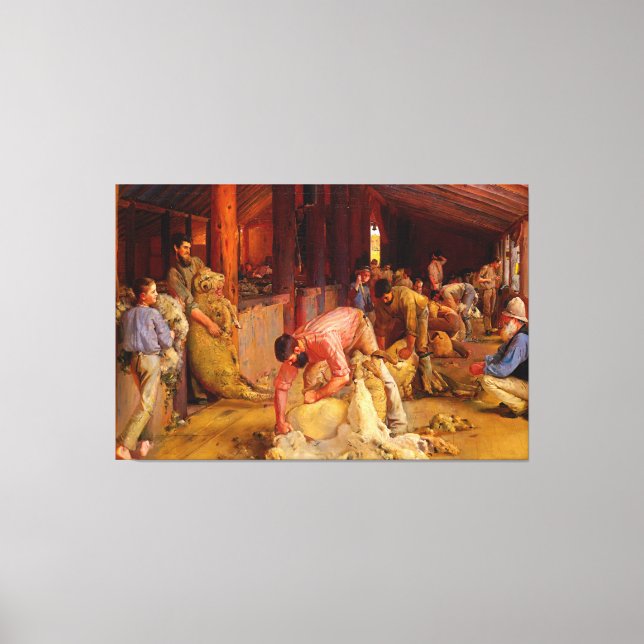 Förhör med Rams Tom Roberts 1890 Australian Art Canvastryck (Framsida)