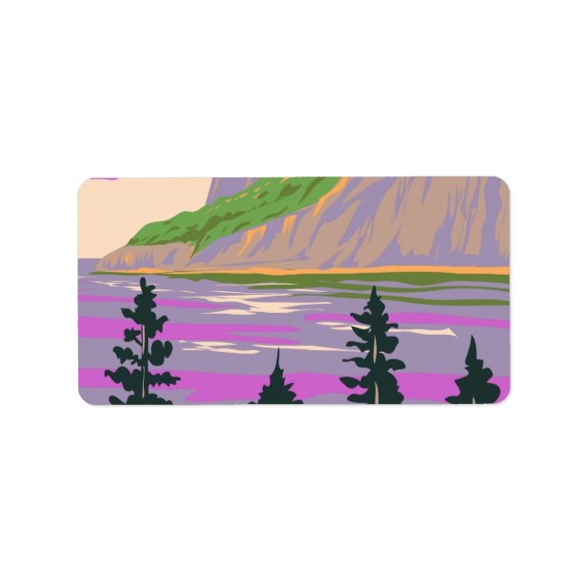 Forillon nationalpark adressetikett (Framsidan)