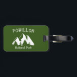 Forillon nationalpark bagagebricka<br><div class="desc">Skapat 1970 var Forillon den första nationalparken i Quebec Canada. I parken ingår skogar,  havsvatten,  kusten,  salta våtmarker,  sanddyner,  klippor och Östran End of the Appalachians.</div>