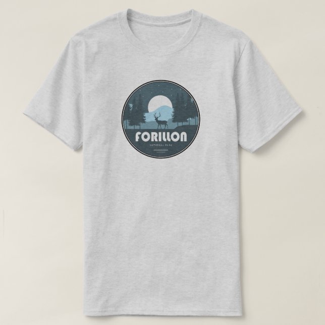 Forillon nationalpark Hjort T Shirt (Design framsida)