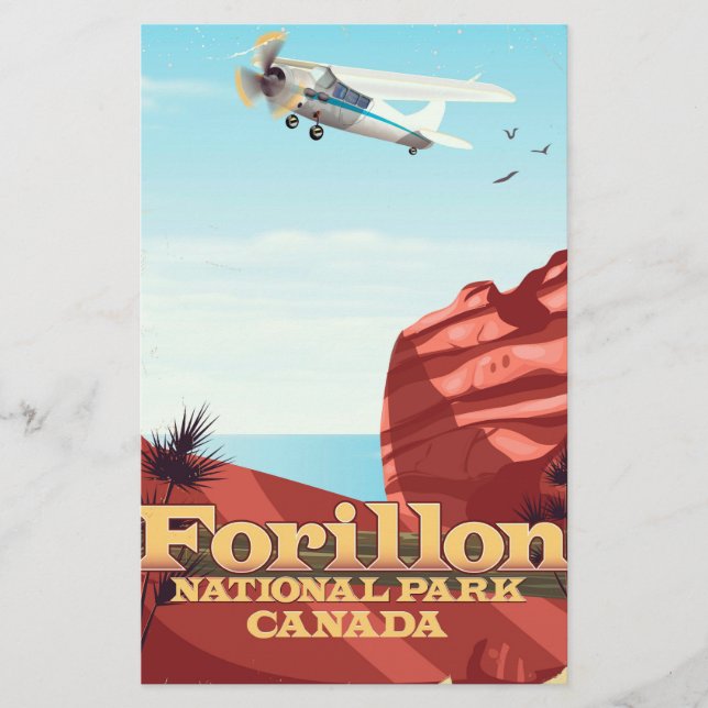 Forillon nationalpark, Kanada reseposter Brevpapper (Framsida)