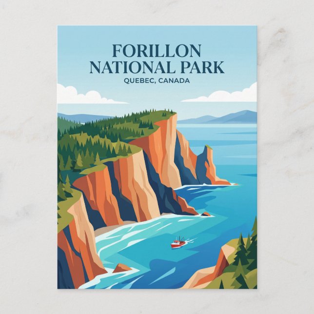 Forillon nationalpark Kanada Vykort (Framsida)