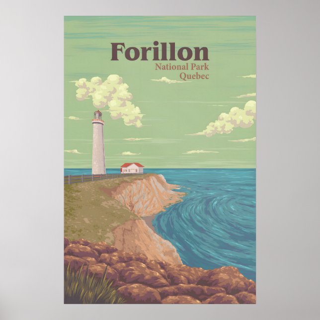 Forillon nationalpark Québec Kanada Resaffisch Poster (Framsidan)