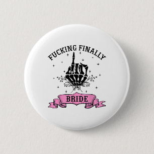 Foring Slutligen Bride Skeleton Hand Halloween Bac Knapp