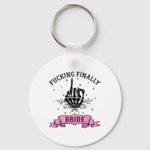 Foring Slutligen Bride Skeleton Hand Halloween Bac Nyckelring