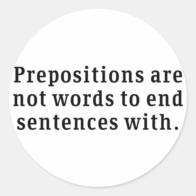 Förinställningar Runt Klistermärke (Framsida)