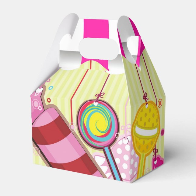 Förinställningsruta för Födelsedagsfest av kandise Presentaskar (Framsidan Sidan)