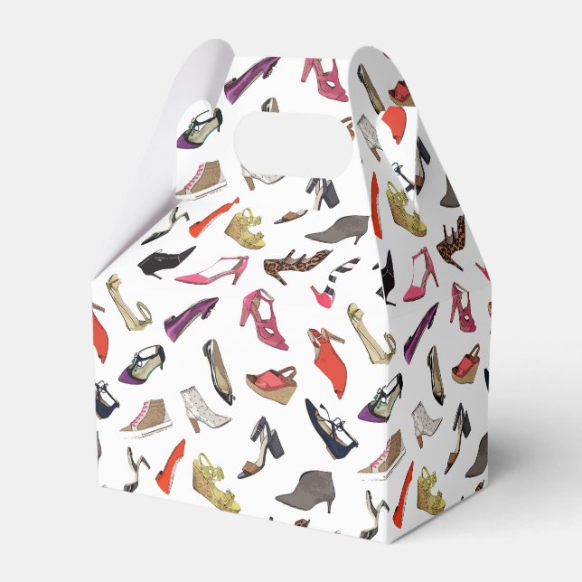 Förinställningsruta för trendig-skor presentaskar (Framsidan Sidan)