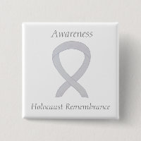 Förintelseminnarmedvetande Vit Ribbon Pin