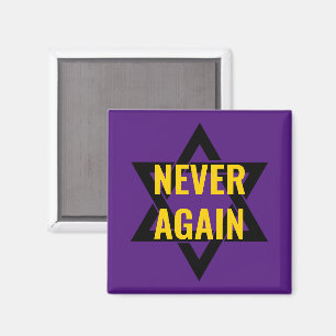 Förintelseminnet kommer ALDRIG IGEN Magnet