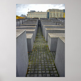 Förintelsemonumentet, Berlin, Tyskland Poster