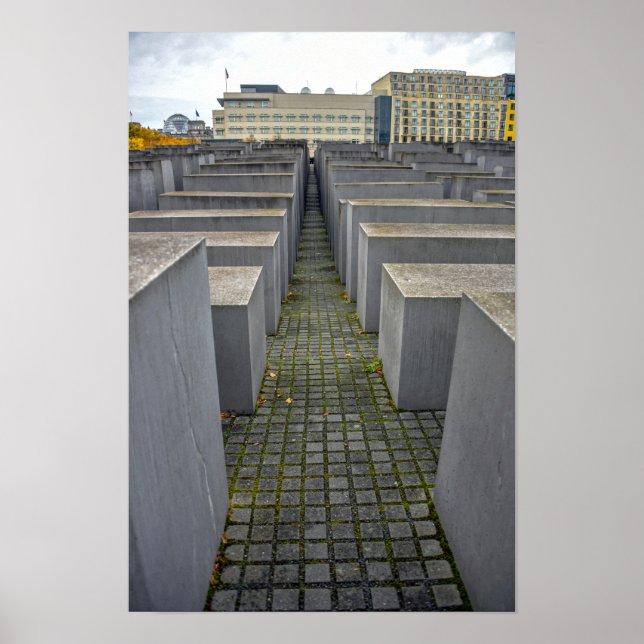 Förintelsemonumentet, Berlin, Tyskland Poster (Framsidan)