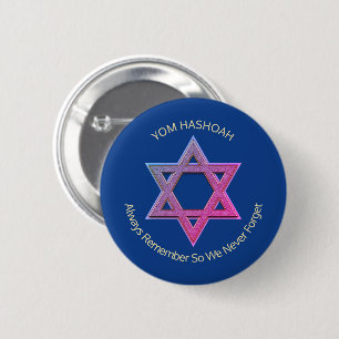 Förintelsens minnesdag YOM HASHOAH Knapp