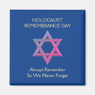Förintelsens minnesdag YOM HASHOAH Magnet