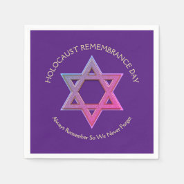 Förintelsens minnesdag YOM HASHOAH Pappersservett