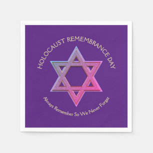 Förintelsens minnesdag YOM HASHOAH Pappersservett