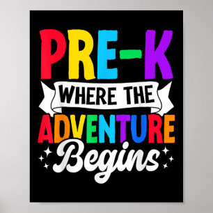 Förk där Äventyr börjar Back to school Poster
