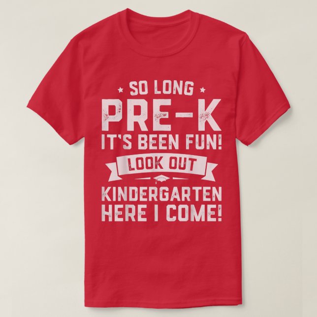 Förk-K-Kindergarten här i Kom Studenten T Shirt (Design framsida)