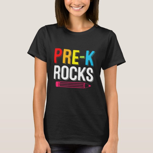 Förk-k Sten första skoldagen i Back to school T Shirt (Framsida)