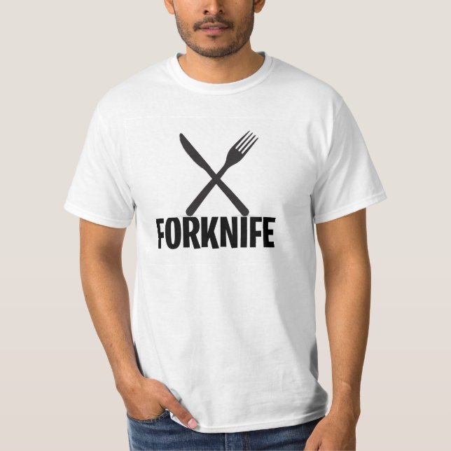 Fork Knivar - Fortnight Parody T Shirt (Framsida)