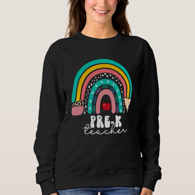 Förk. Lärare Kid Kindergarten Squad Regbow Bakom T Shirt (Framsida)