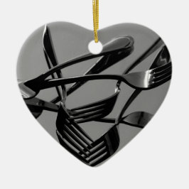 Fork Levitation Julgransprydnad Keramik