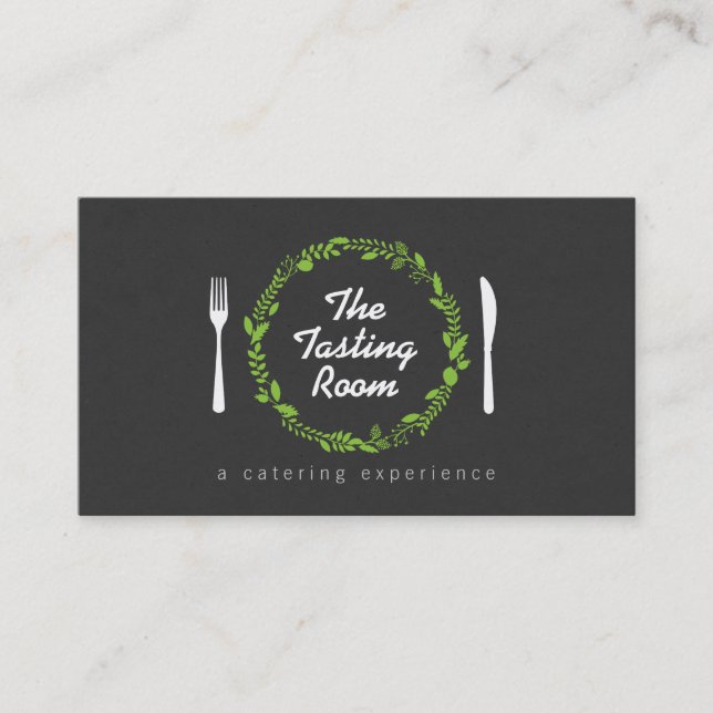 Fork och Knivar WAN 4 Catering, Chef, Restaurant Visitkort (Framsida)