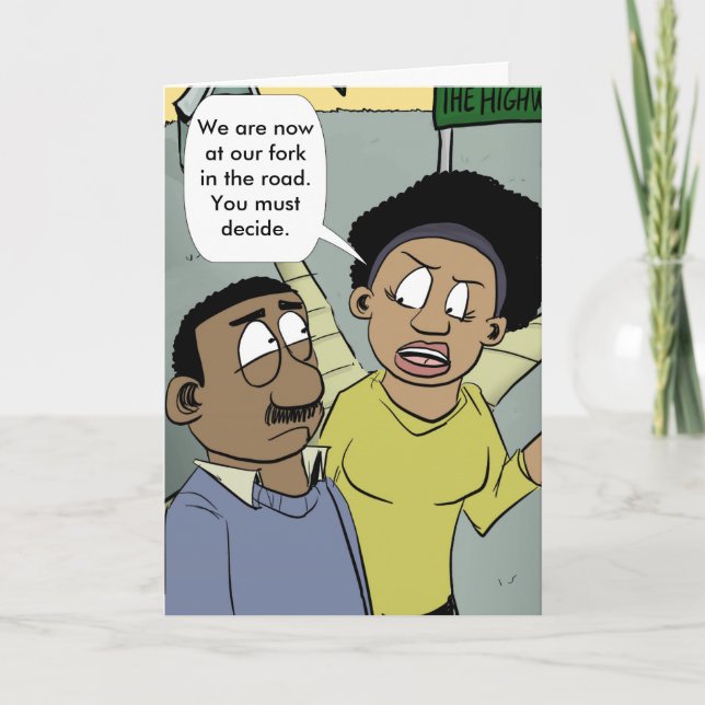 Fork på väg kort (Framsida)