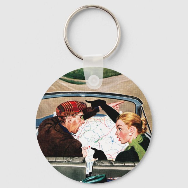 Fork på väg nyckelring (Framsida)