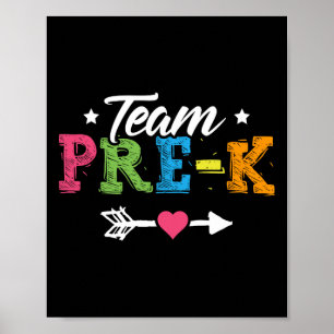 Förk Preschool Teacher Student Back to school Poster