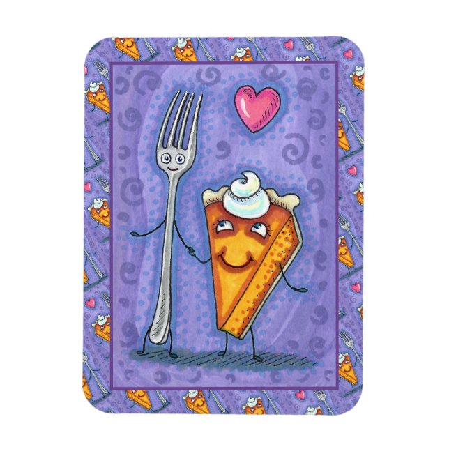 FORK & PUMPKIN PAJ, SOM GÖRS FÖR VARANDRA, ROMANTI MAGNET (Vertikal)