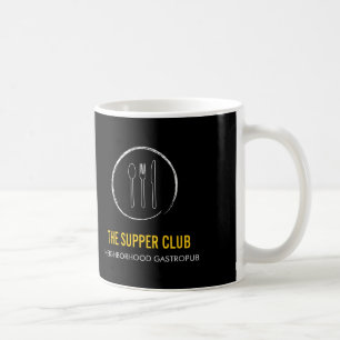 FORK SPOON KNIVAR CHALKBOARD LOGOTYP 2 KAFFEMUGG