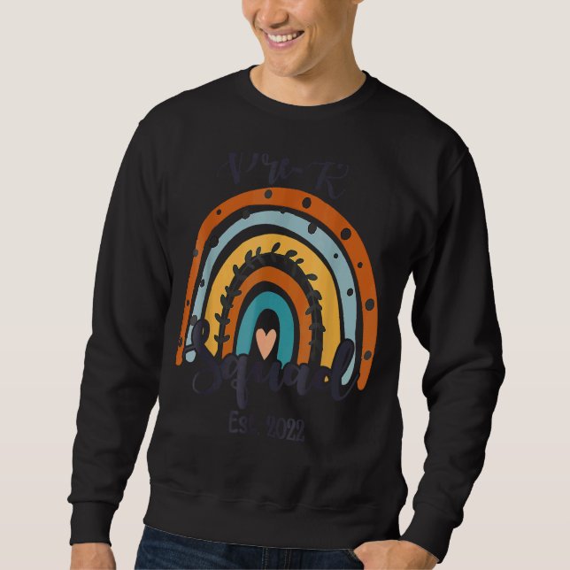 FörK Squad Student Lacher Boho Rainbow Lång Ärmad Tröja (Framsida)