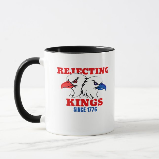 Förkastar kungar sedan 1776 Klassisk kreativ desig Mugg (Vänster)