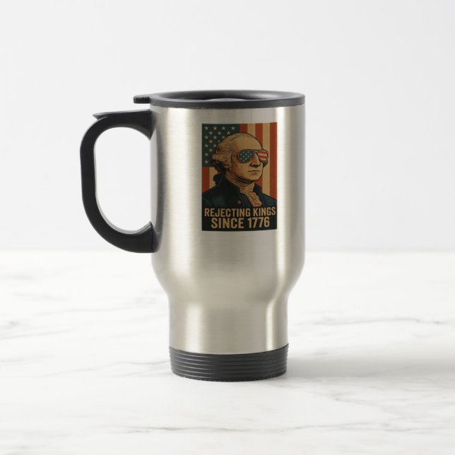 Förkastar kungar sedan 1776 Klassisk vintagegrafik Resemugg (Vänster)