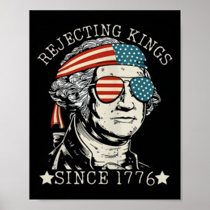 Förkastar kungar sedan 1776 Vi Folket George Wa Poster