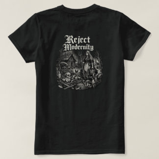 Förkastar Modernitet Mörk T-shirt