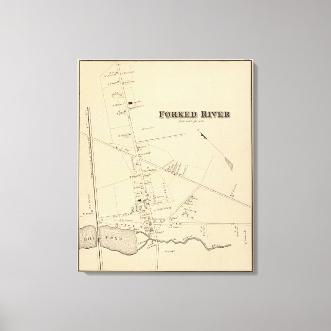 Forked River, New jersey Canvastryck (Framsida)
