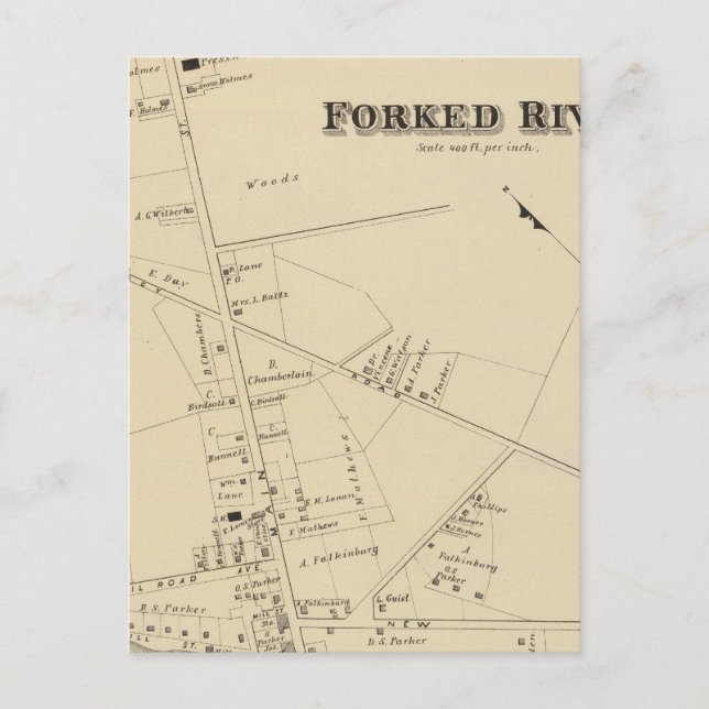 Forked River, New jersey Vykort (Framsida)