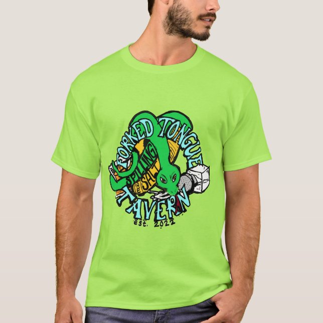 Forked Tunga Tavern - Unisex T-Shirt (Framsida)