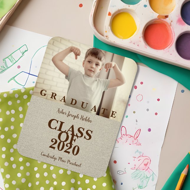 FörkK Studenten - enkel fotosahandisk textil Magnet (Skapare uppladdad)