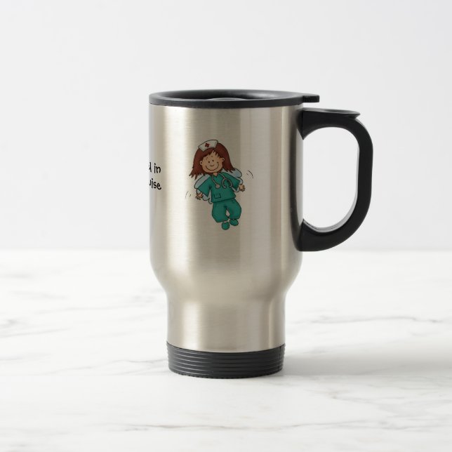 Förklädd - gåvan för sjuksköterska - kaffemugg för (Höger)