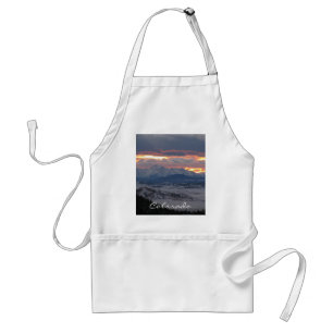 Förkläde för Colorado bergsolnedgång