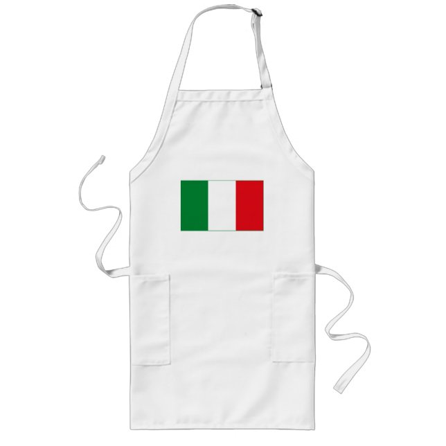 Förkläde för italienflagga (tända) (Framsidan)