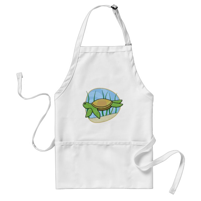 Förkläde för Kawaii havssköldpadda (Framsidan)