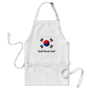 Förkläde för Sydkorea flaggakock