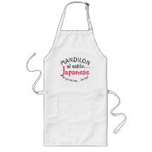 förkläde i japansk stil