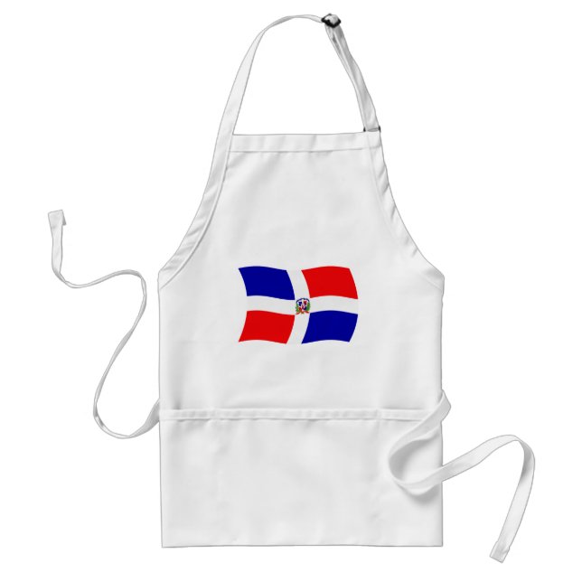Förkläde med Dominikanska Republikens flagga (Framsidan)